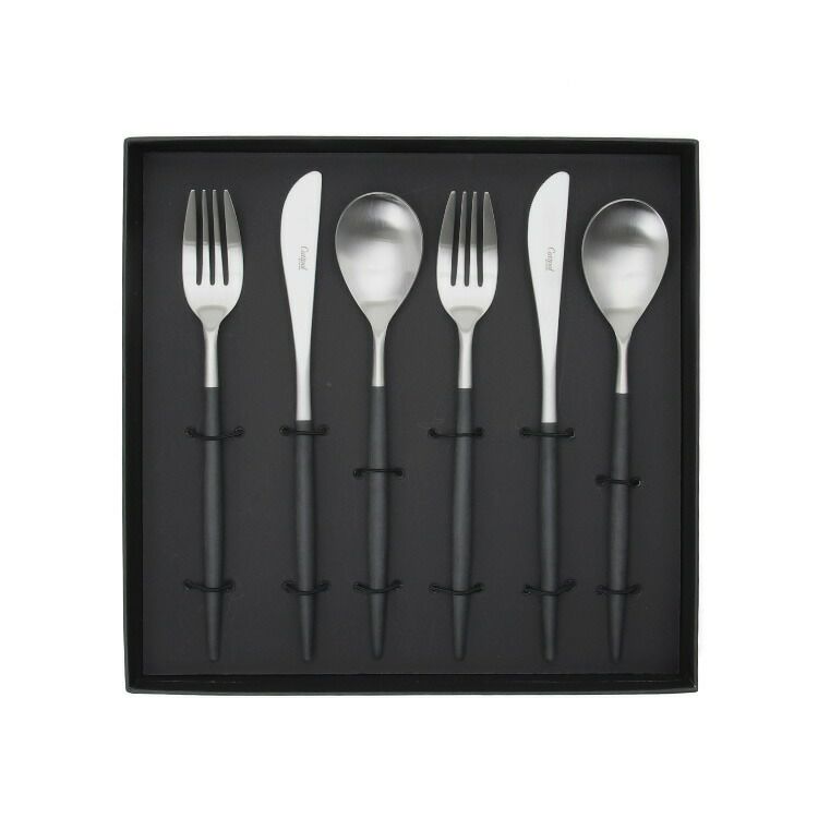 クチポール（Cutipol） ミオ/MIO ディナー6点セット 化粧箱付 ブラック