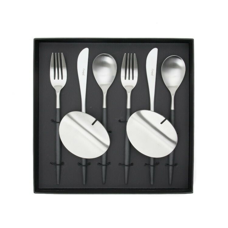 クチポール（Cutipol） ミオ/MIO ディナー8点セット 化粧箱付 ブラック