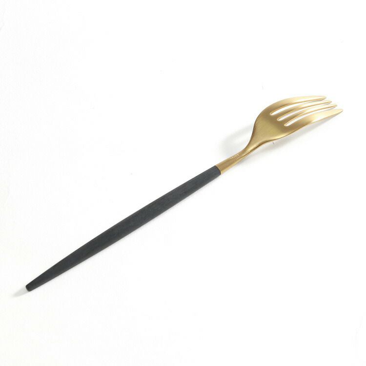 クチポール（Cutipol） ミオ/MIO デザートフォーク ブラックマットゴールド