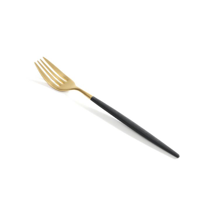 クチポール（Cutipol） ミオ/MIO デザート3点＆カトラリーレスト1点 ブラックマットゴールド