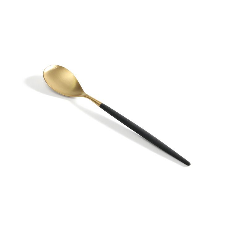 クチポール（Cutipol） ミオ/MIO デザート3点＆カトラリーレスト1点 ブラックマットゴールド