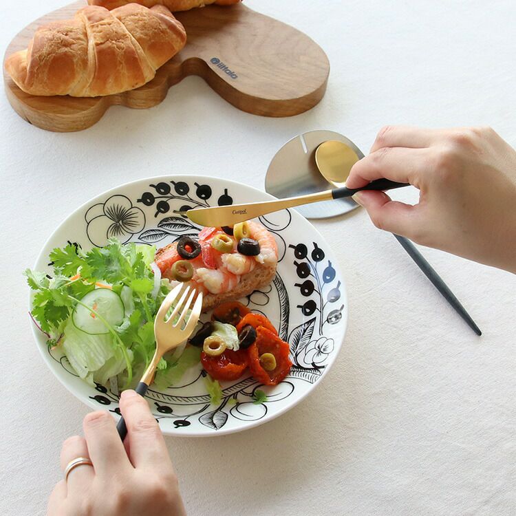 クチポール（Cutipol） ミオ/MIO デザート3点＆カトラリーレスト1点 ブラックマットゴールド