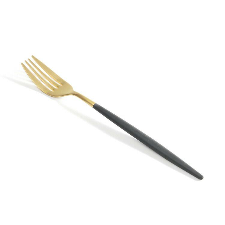 クチポール（Cutipol） ミオ/MIO ディナー8点セット 化粧箱付 ブラックマットゴールド