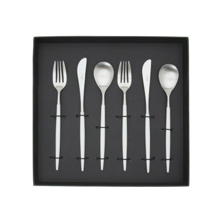 クチポール（Cutipol） ミオ/MIO デザート6点セット 化粧箱付 ホワイト