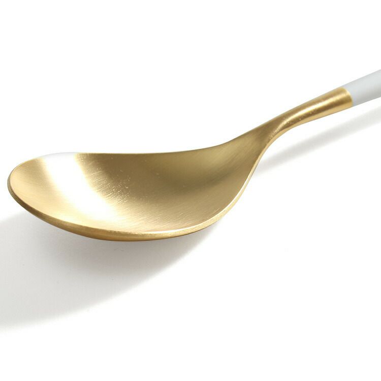 クチポール（Cutipol） ミオ/MIO ディナースプーン ホワイトマットゴールド