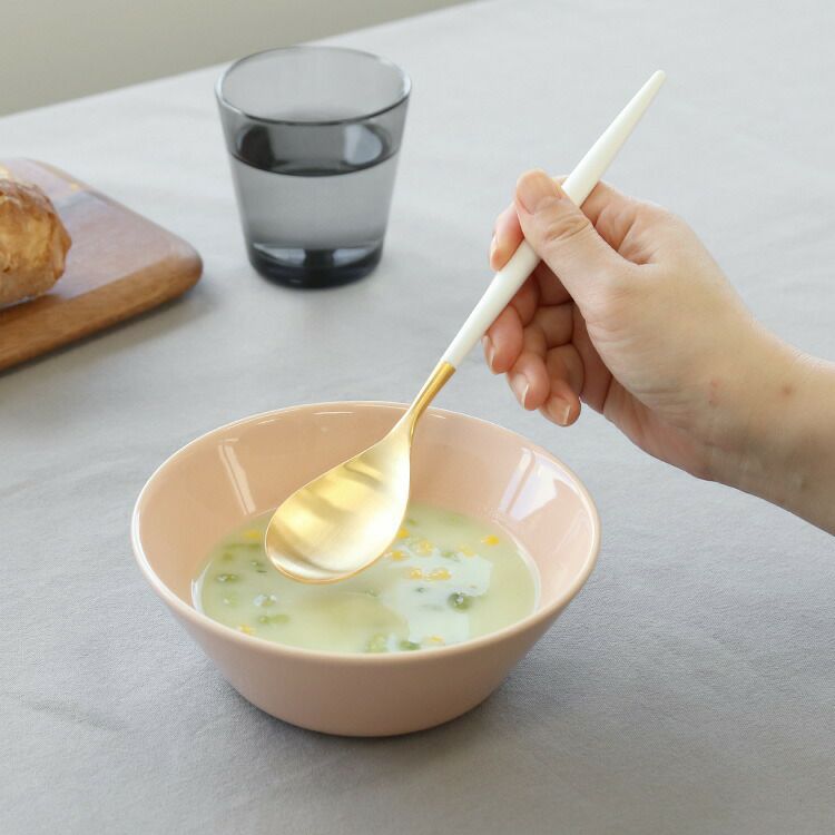 クチポール（Cutipol） ミオ/MIO ディナースプーン ホワイトマットゴールド