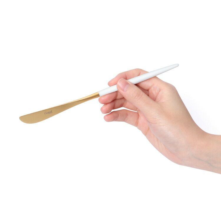 クチポール（Cutipol） ミオ/MIO デザートナイフ ホワイトマットゴールド