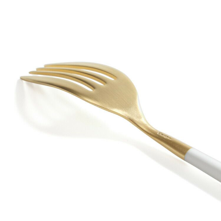 クチポール（Cutipol） ミオ/MIO デザートフォーク ホワイトマットゴールド