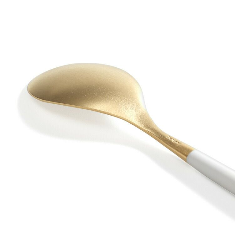 クチポール（Cutipol） ミオ/MIO デザートスプーン ホワイトマットゴールド