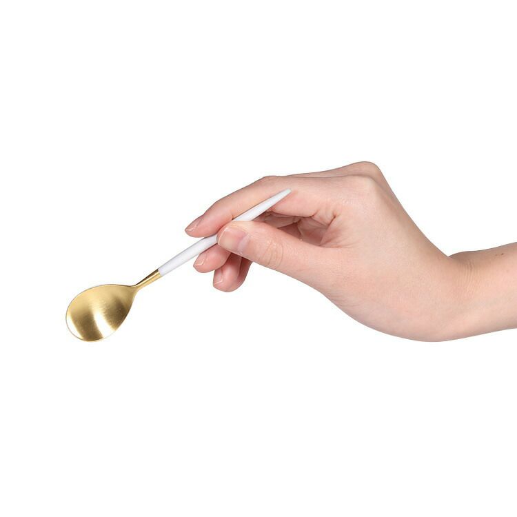 クチポール（Cutipol） ミオ/MIO コーヒー/ティースプーン ホワイトマットゴールド