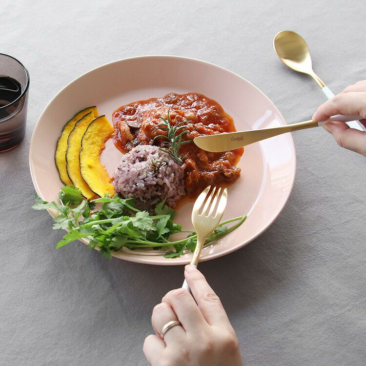 クチポール（Cutipol） ミオ/MIO ディナー6点セット 化粧箱付 ホワイトマットゴールド