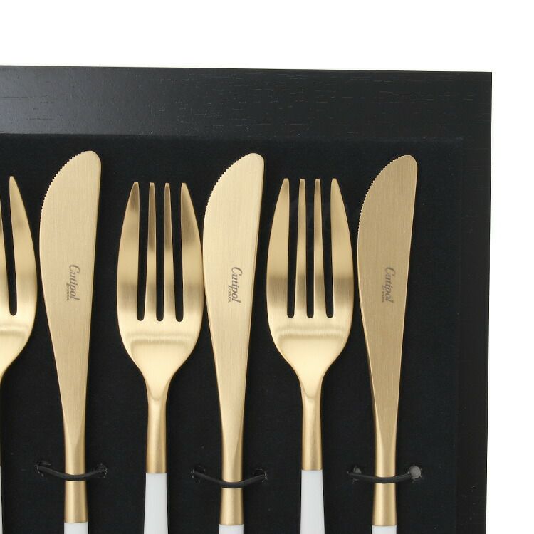 クチポール（Cutipol） ミオ/MIO ディナー24点セット ホワイトマットゴールド