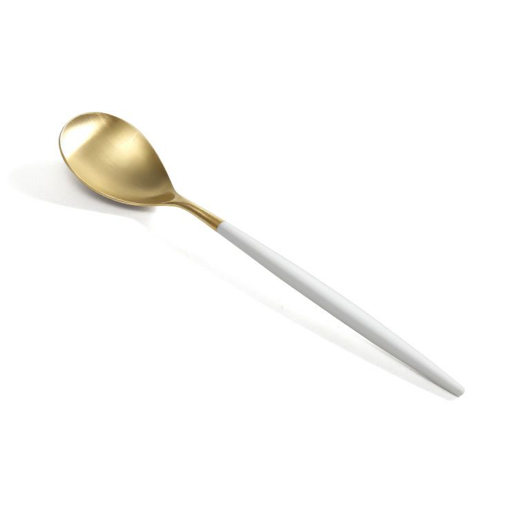 クチポール（Cutipol） ミオ/MIO ディナー3点＆カトラリーレストゴールド1点 ホワイトマットゴールド