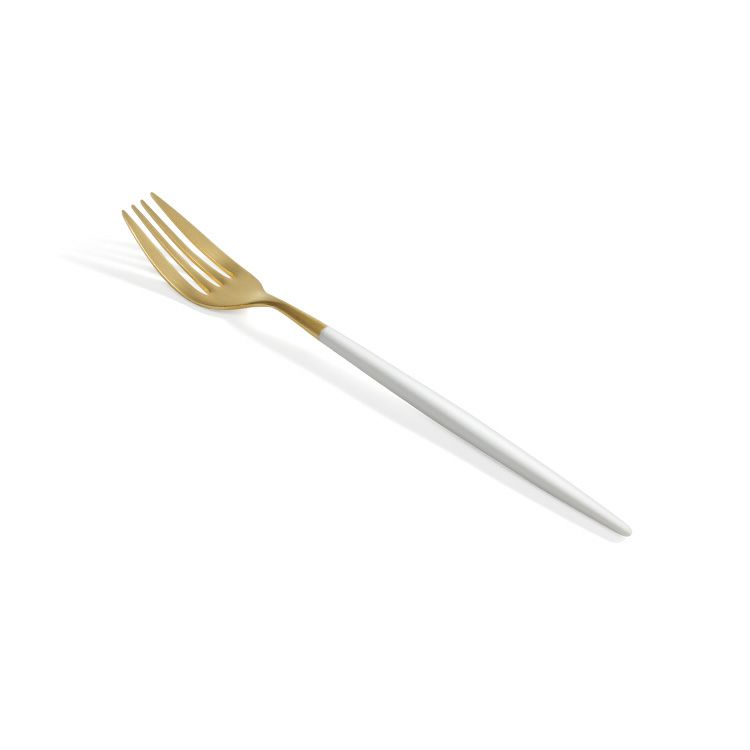 クチポール（Cutipol） ミオ/MIO デザート3点＆カトラリーレストゴールド1点 ホワイトマットゴールド