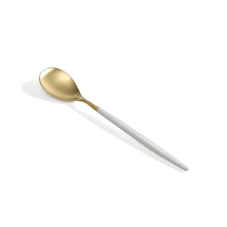 クチポール（Cutipol） ミオ/MIO デザート3点＆カトラリーレストゴールド1点 ホワイトマットゴールド
