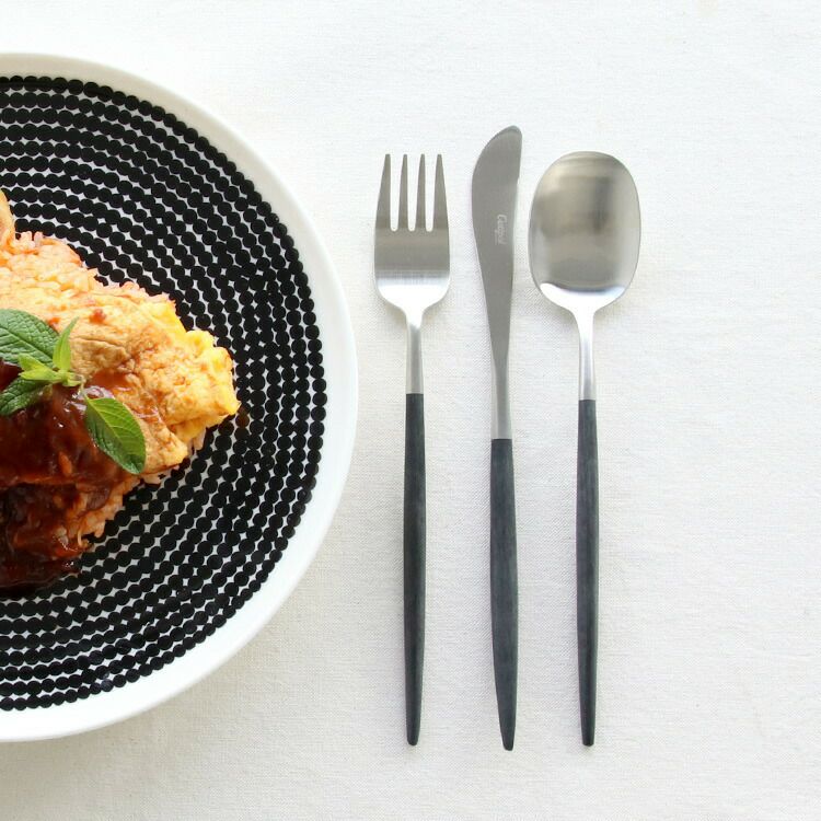 クチポール（Cutipol） ナウ/NAU ディナー3点セット ブラック | ideale