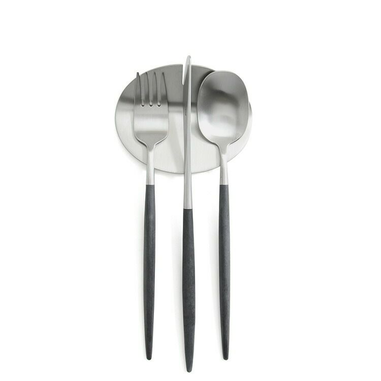 クチポール（Cutipol） ナウ/NAU デザート3点＆カトラリーレスト1点 ブラック