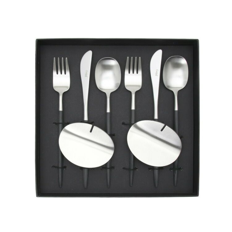 クチポール（Cutipol） ナウ/NAU ディナー8点セット 化粧箱付 ブラック