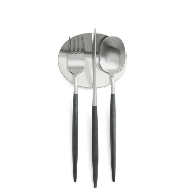 クチポール（Cutipol） ナウ/NAU デザート8点セット 化粧箱付 ブラック