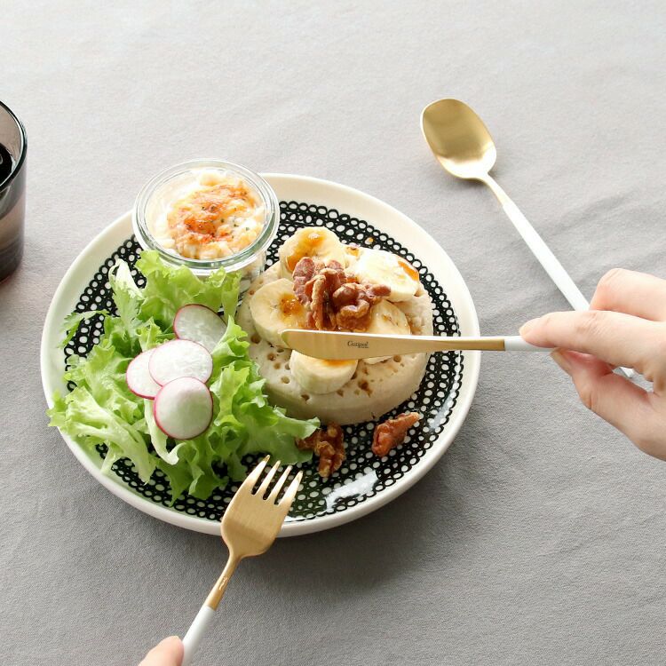 クチポール（Cutipol） ナウ/NAU デザート3点セット ホワイトマットゴールド