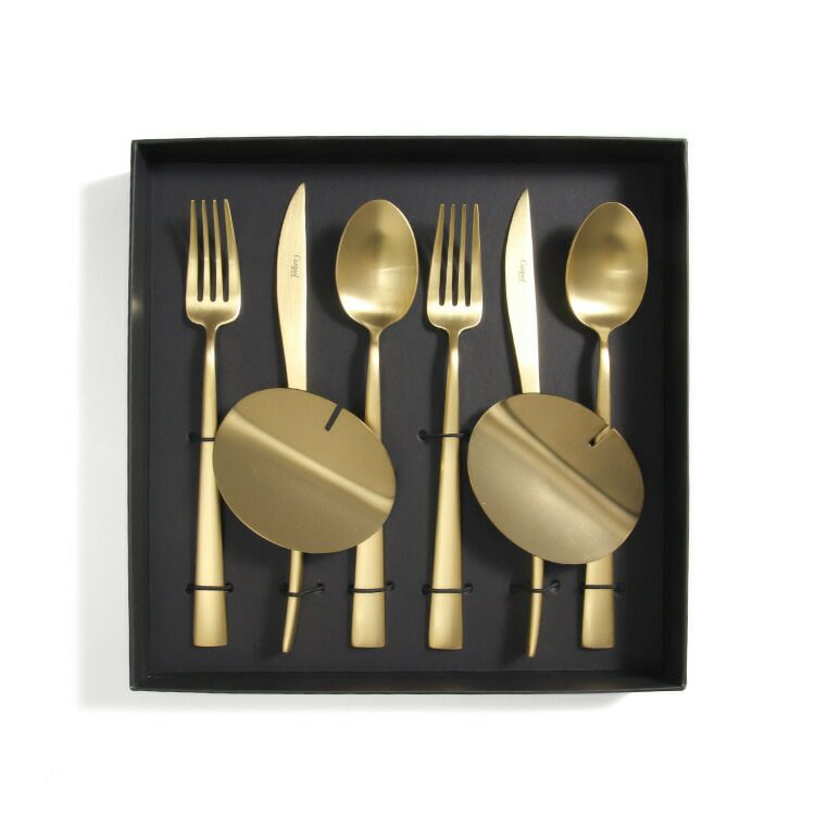 クチポール（Cutipol） デュナ/DUNA ディナー8点セット 化粧箱付 ゴールド