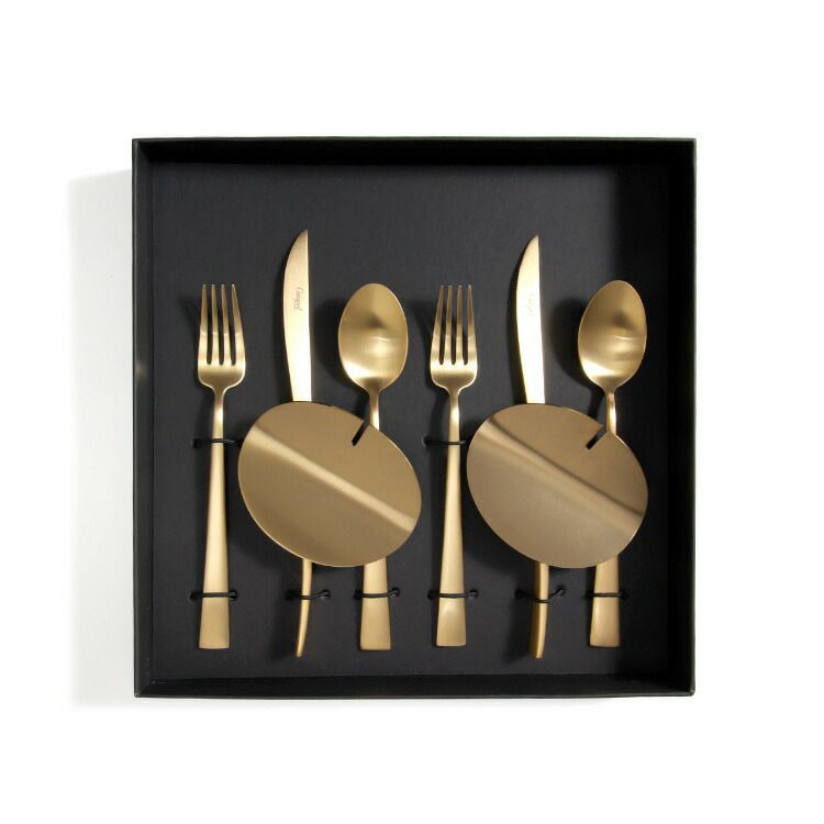 クチポール（Cutipol） デュナ/DUNA デザート8点セット 化粧箱付 ゴールド