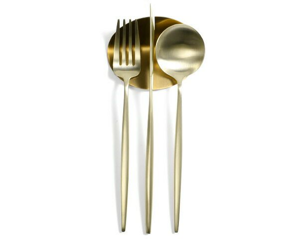 クチポール（Cutipol） ムーンマット/MOON MATT ディナー3点＆カトラリーレスト1点 シャンパン