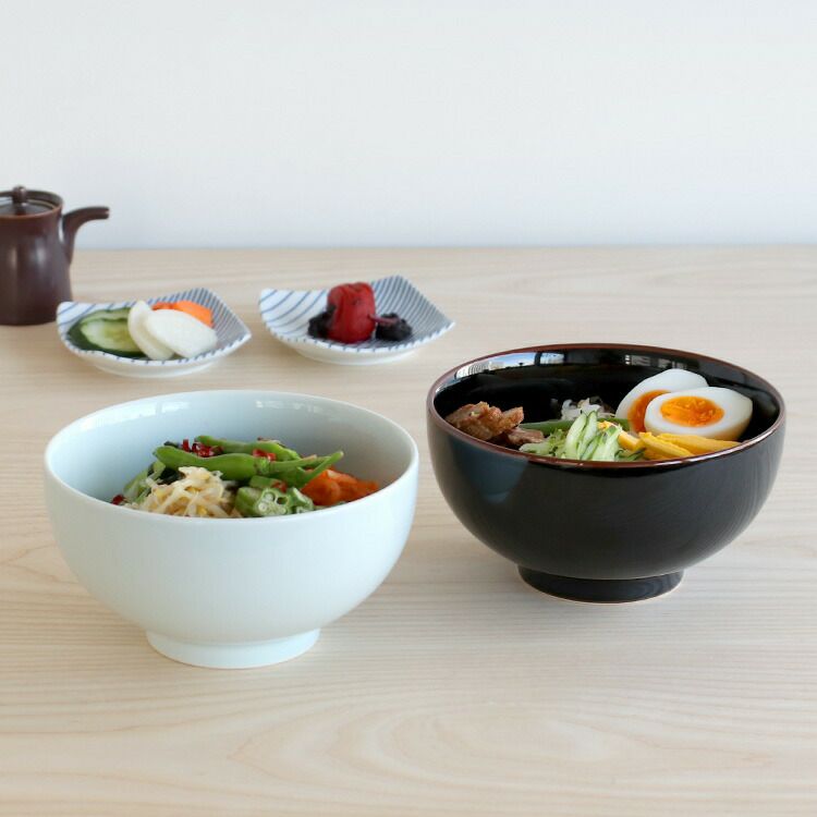 白山陶器 5寸深めん丼 16cm