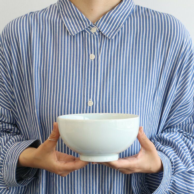 白山陶器 5寸深めん丼 16cm