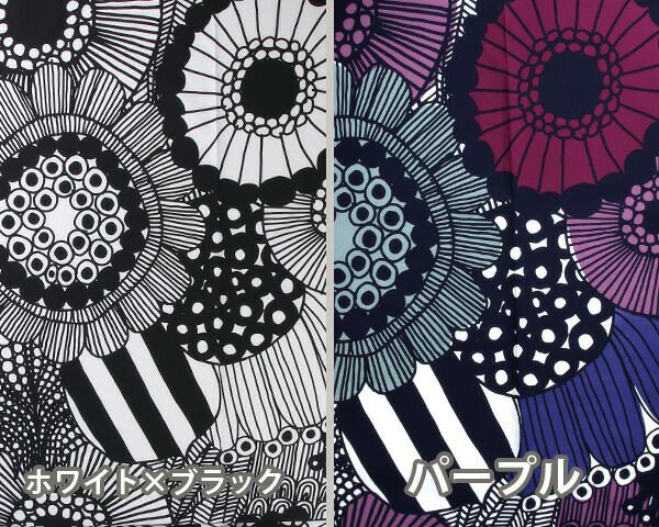 マリメッコ（marimekko） シイルトラプータルハ/SIIRTOLAPUUTARHA コットンファブリック(生地) (30cm以上から10cm単位で切り売り)