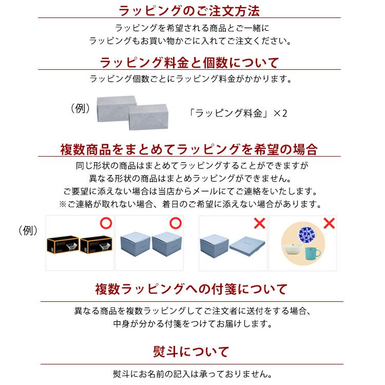 ラッピング料金