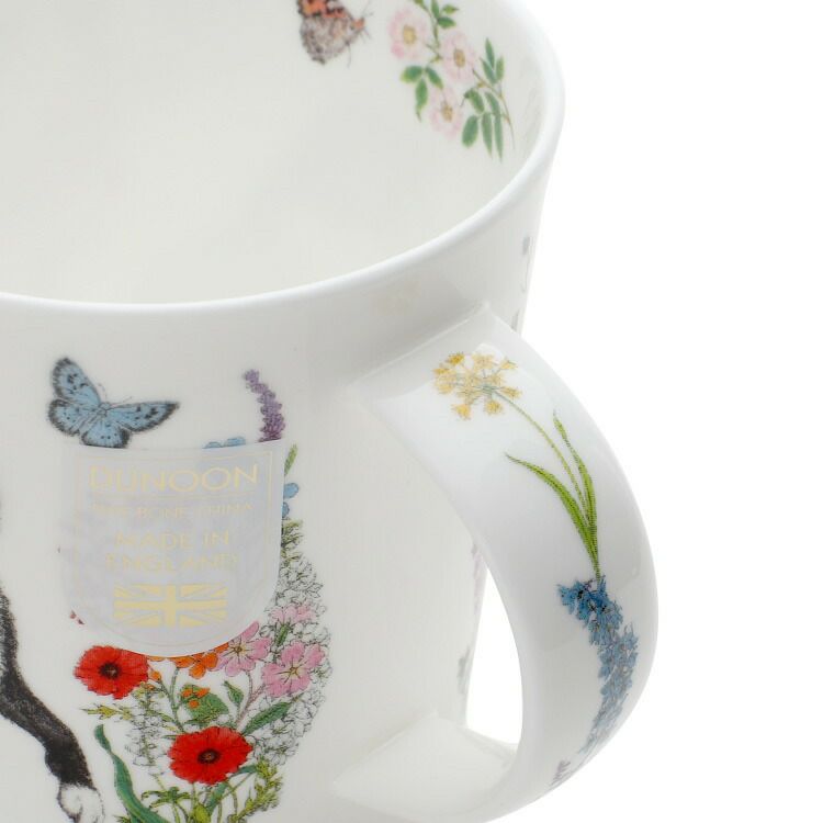 ダヌーン（Dunoon） LOMOND マグカップ フラワーキャット 黒白猫