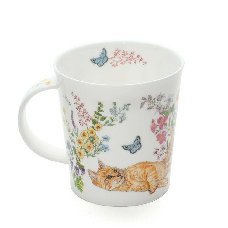 ダヌーン（Dunoon） LOMOND マグカップ フラワーキャット 茶トラ猫