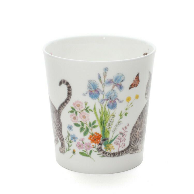 ダヌーン（Dunoon） LOMOND マグカップ フラワーキャット トラ猫