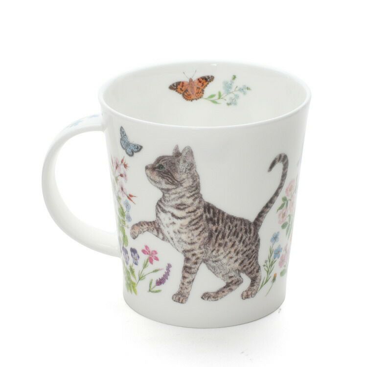 ダヌーン（Dunoon） LOMOND マグカップ フラワーキャット トラ猫