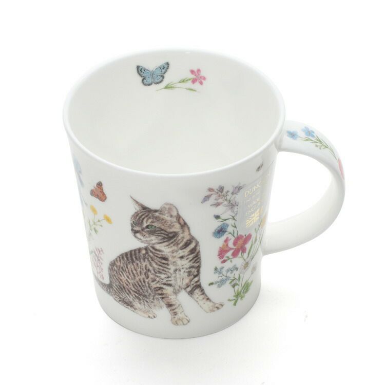 ダヌーン（Dunoon） LOMOND マグカップ フラワーキャット トラ猫