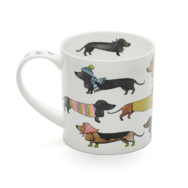 ダヌーン（Dunoon） ORKNEY マグカップ ダックスフンドのファッションショー