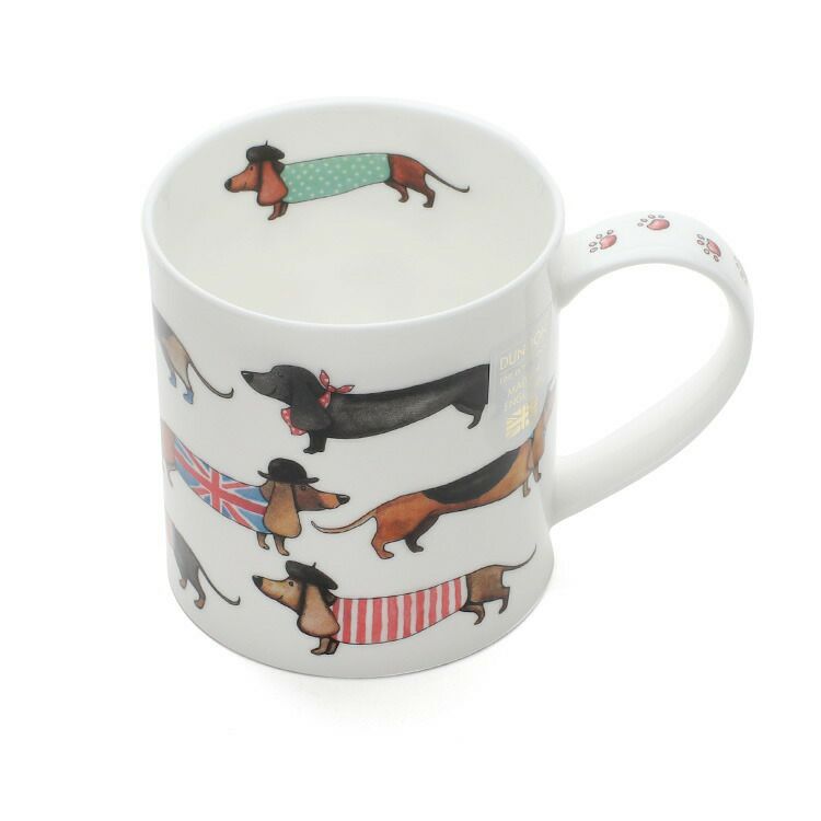 ダヌーン（Dunoon） ORKNEY マグカップ ダックスフンドのファッションショー