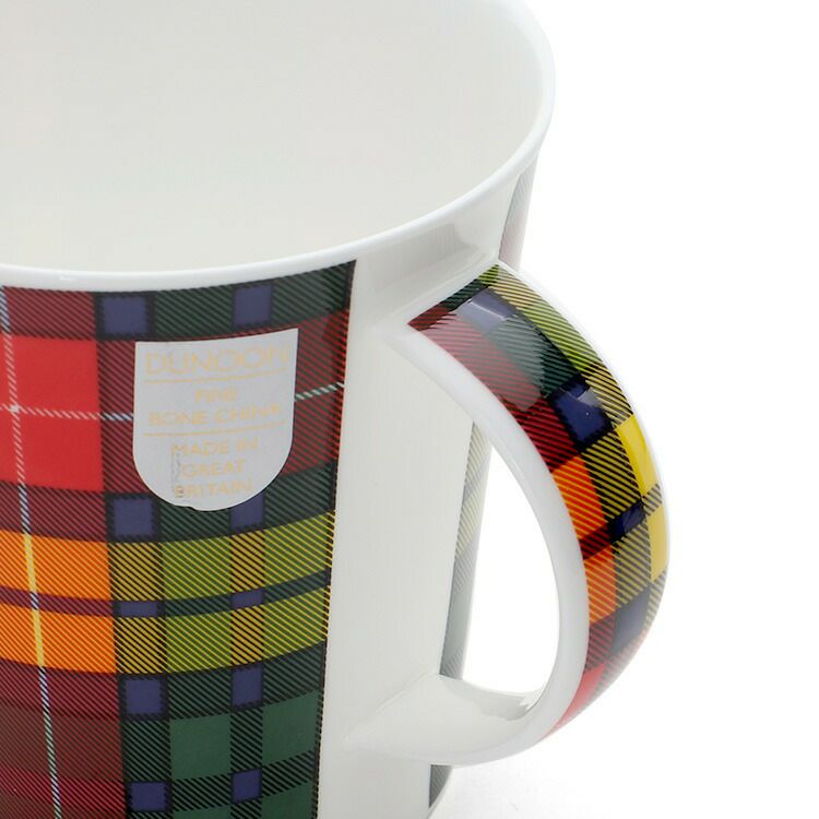 ダヌーン（Dunoon） CAIRNGORM マグカップ タータンチェック グリーン×レッド