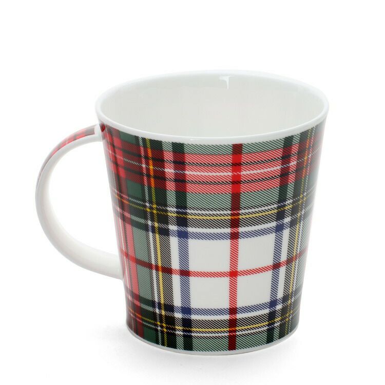 ダヌーン（Dunoon） CAIRNGORM マグカップ タータンチェック ホワイト×レッド