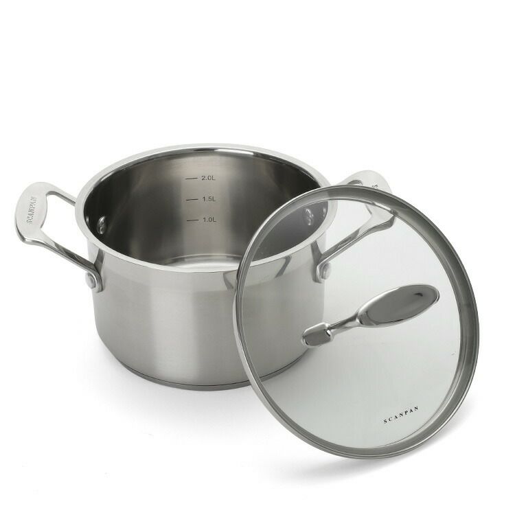 スキャンパン（SCANPAN） インパクト/Impact クッキングポット ガラス蓋付き 18cm
