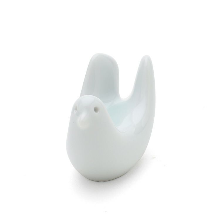 白山陶器 はしおき とり型 ホワイト