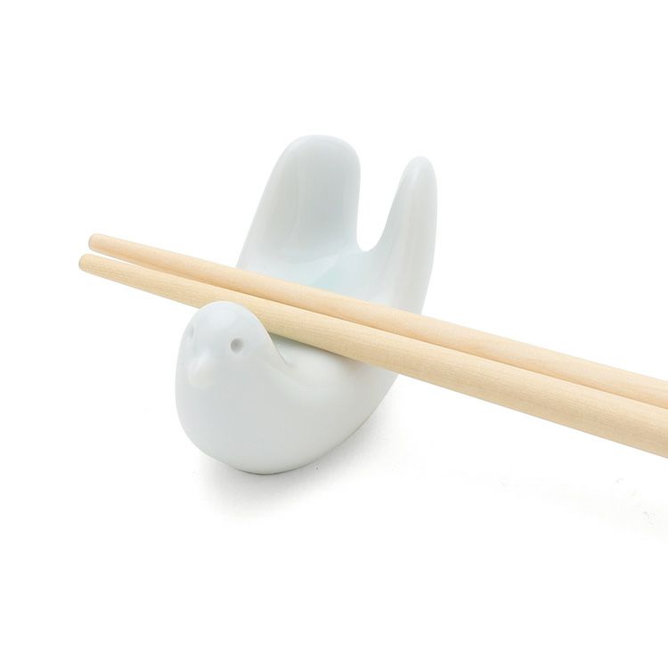 白山陶器 はしおき とり型 ホワイト