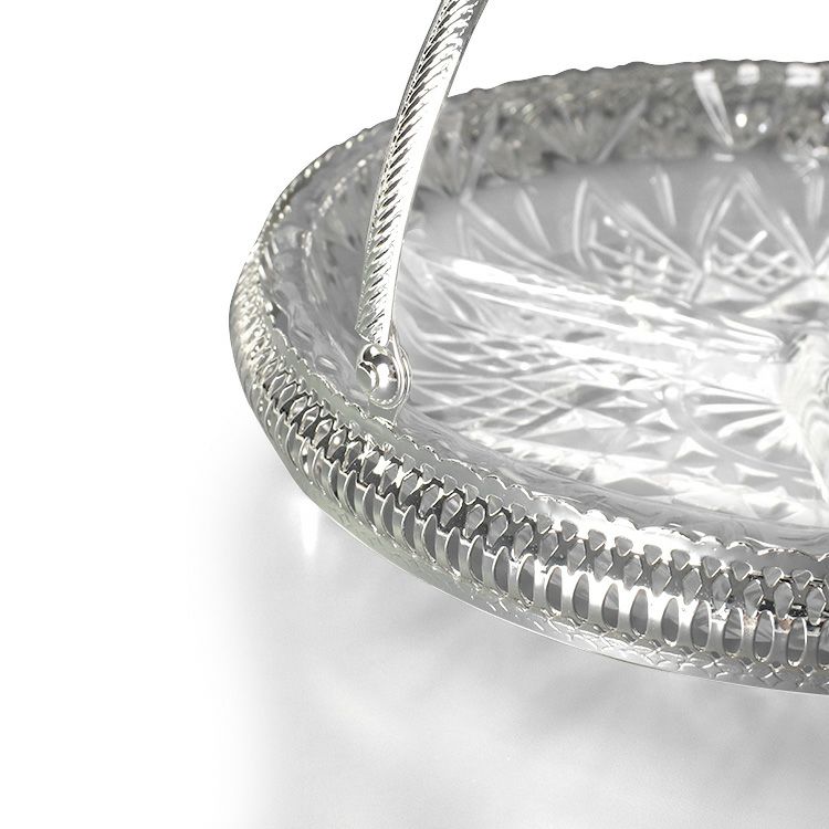 クイーンアン（QUEEN ANNE ） オードブルプレート(仕切り有り・ハンドル付き)