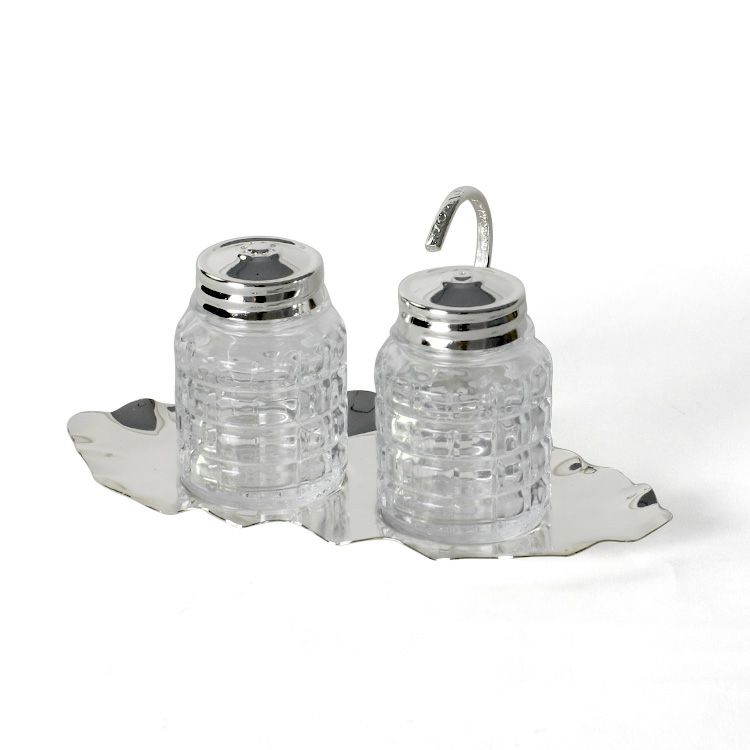 クイーンアン（QUEEN ANNE ） 調味料ケース2点＆リーフトレイ(ハンドル付き)セット