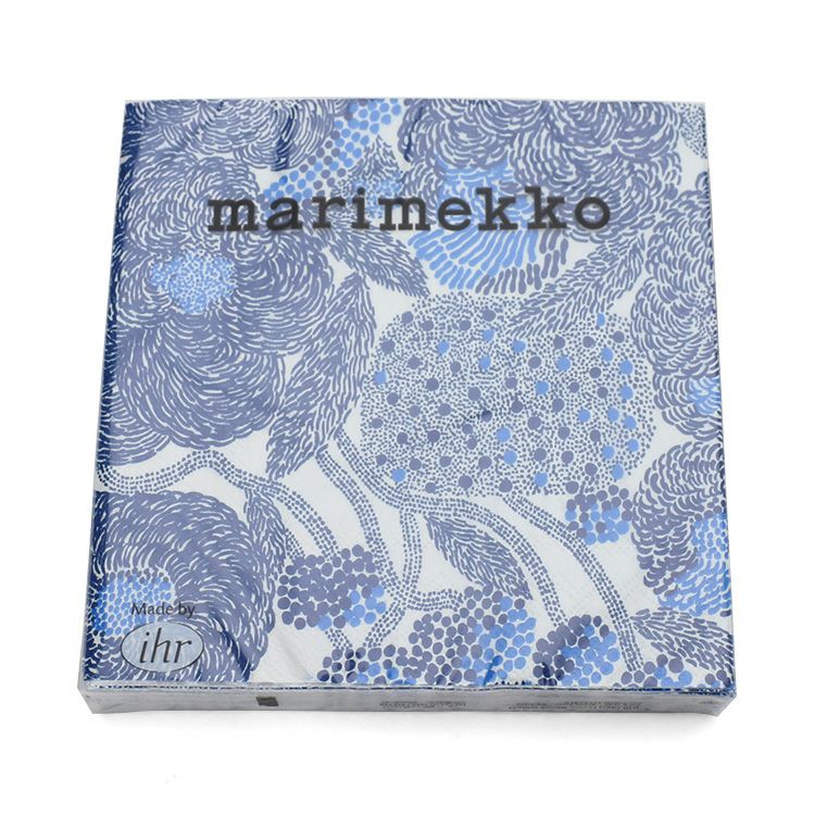 マリメッコ（marimekko） ミンステリ/MYNSTERI ペーパーナプキン ブルー
