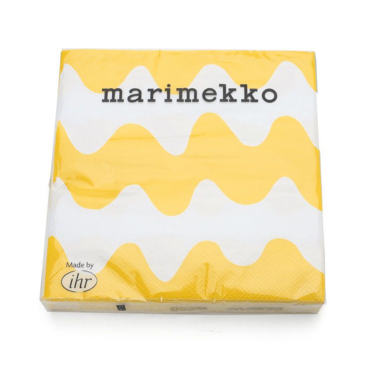 マリメッコ（marimekko） ロッキ/LOKKI ペーパーナプキン ライトイエロー