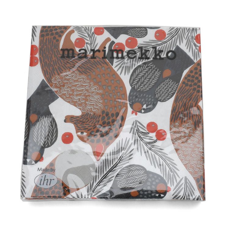 マリメッコ（marimekko） ケトゥンマルヤ/KETUNMARJA ペーパーナプキン ホワイト