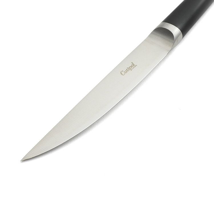 クチポール（Cutipol） リブ/RIB ステーキナイフ 2点セット 化粧箱付 ブラック