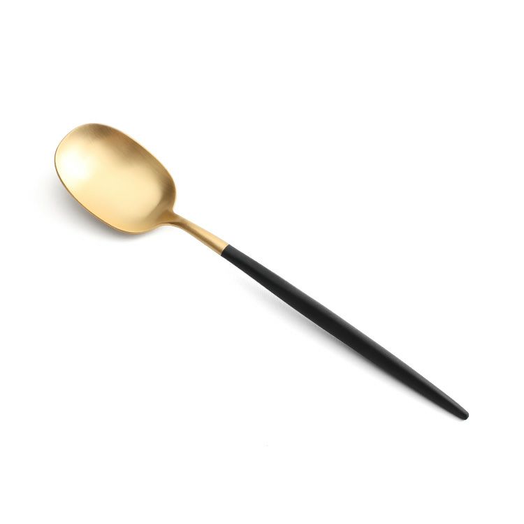 クチポール（Cutipol） ナウ/NAU ディナースプーン ブラックマットゴールド
